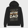 Awesome Dad Father, Hanorac Oversize Barbati (Unisex)