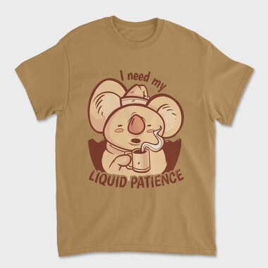 Awesome Liquid Patience Koala, Tricou Barbati (Unisex)