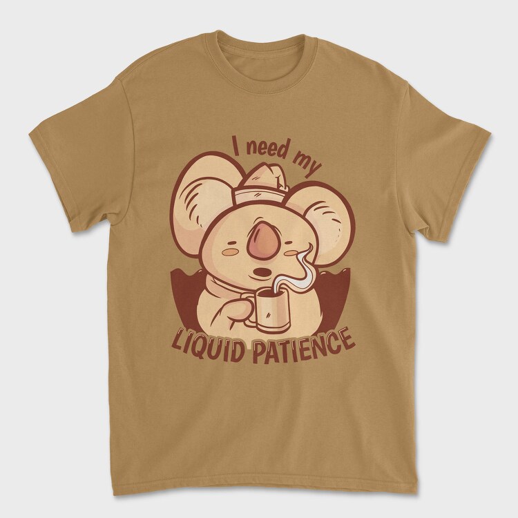 Awesome Liquid Patience Koala, Tricou Barbati (Unisex)