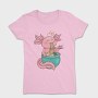 Axolotl Eating Ramen Happy, Tricou Femei