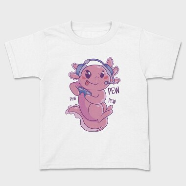 Axolotl Gamer Gaming, Tricou Copii