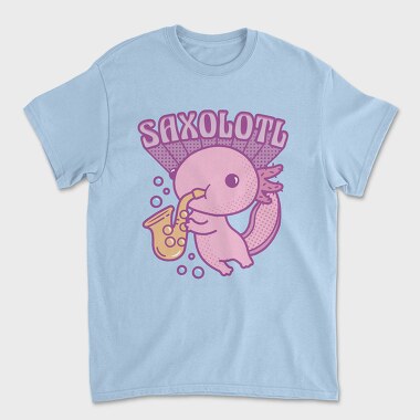 Axolotl Playing Saxophone Saxolotl, Tricou Barbati (Unisex)
