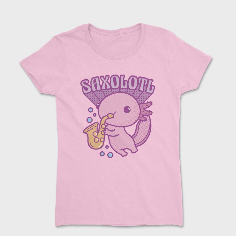 Axolotl Playing Saxophone Saxolotl, Tricou Femei