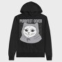 Cat With Grey Hoodie, Hanorac Oversize Barbati (Unisex)