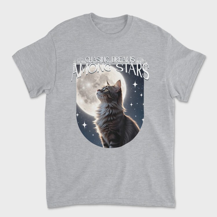 Chasing Dreams Among The Stars Cat Trend, Tricou Barbati (Unisex)
