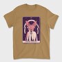 Cat Wizard Mystical Tarot Card Horus The Si, Tricou Barbati (Unisex)