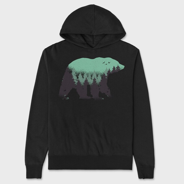 Bear Forest, Hanorac Oversize Barbati (Unisex)