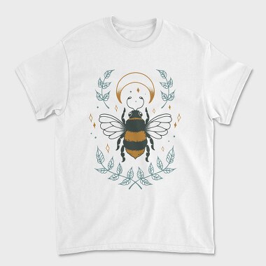 Bee And Moon Mystic, Tricou Barbati (Unisex)