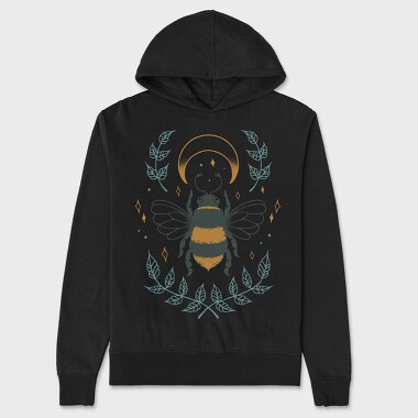 Bee And Moon Mystic, Hanorac Oversize Barbati (Unisex)