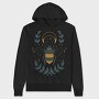 Bee And Moon Mystic, Hanorac Oversize Barbati (Unisex)