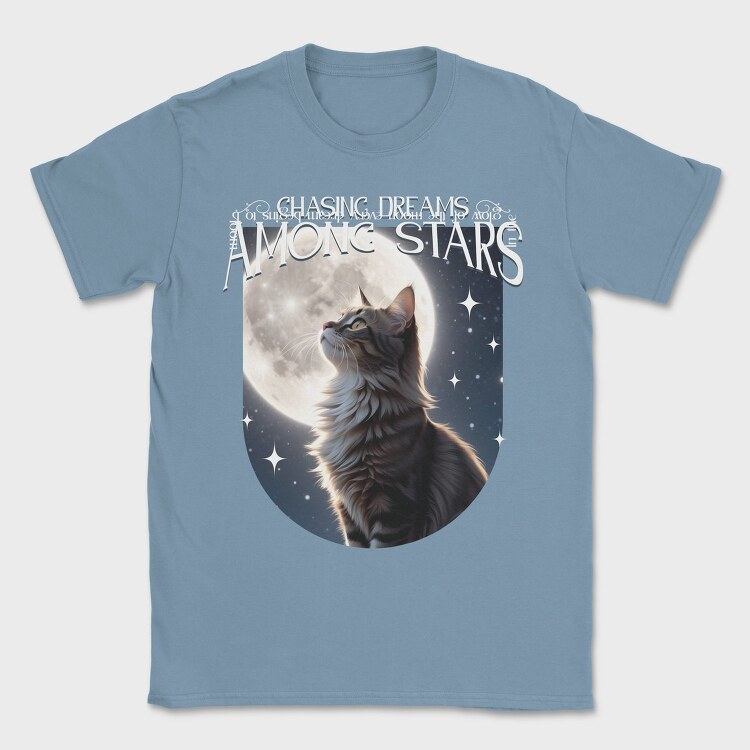 Chasing Dreams Among The Stars Cat Trend, Tricou Barbati (Unisex)