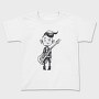Character Holding Guitar Punk, Tricou Copii