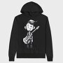 Character Holding Guitar Punk, Hanorac Oversize Barbati (Unisex)