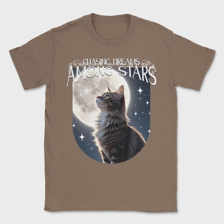 Chasing Dreams Among The Stars Cat Trend, Tricou Barbati (Unisex)