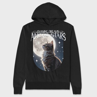 Chasing Dreams Among The Stars Cat Trend, Hanorac Oversize Barbati (Unisex)