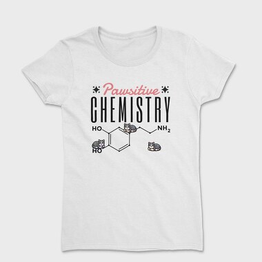 Chemistry Cat Pun Pawsative, Tricou Femei