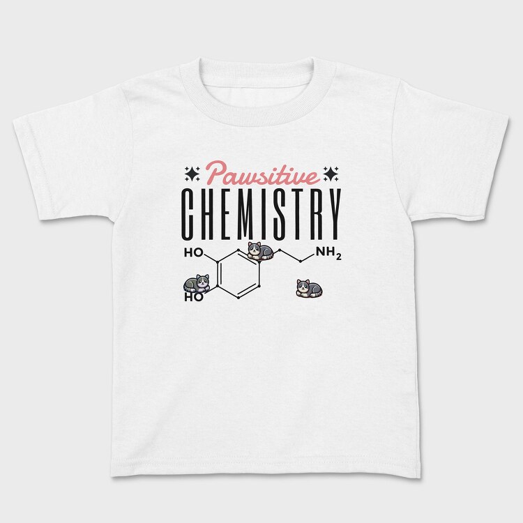 Chemistry Cat Pun Pawsative, Tricou Copii