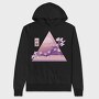 Cherry Blossom Vaporwave, Hanorac Oversize Barbati (Unisex)
