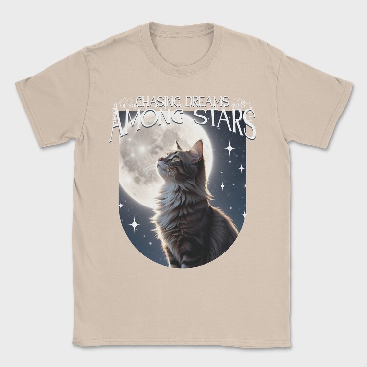 Chasing Dreams Among The Stars Cat Trend, Tricou Barbati (Unisex)