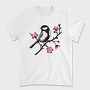 Chickadee On Blossom, Tricou Barbati (Unisex)