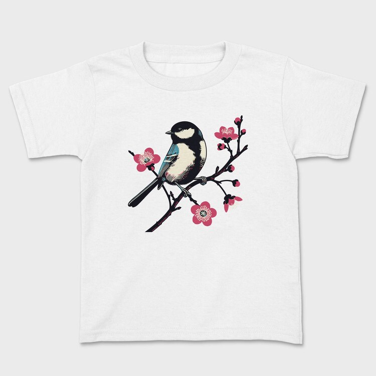 Chickadee On Blossom, Tricou Copii