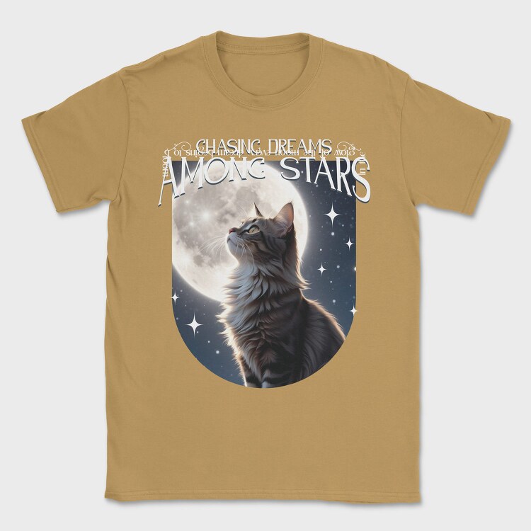 Chasing Dreams Among The Stars Cat Trend, Tricou Barbati (Unisex)