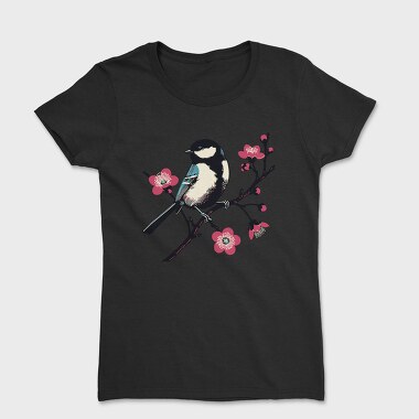 Chickadee On Blossom, Tricou Femei