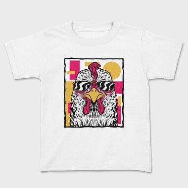Chicken With Sunglasses Hen Glasses, Tricou Copii