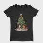 Children Decorating Tree Kids Christmas, Tricou Femei
