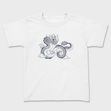 Chinese Dragon Illustration, Tricou Copii