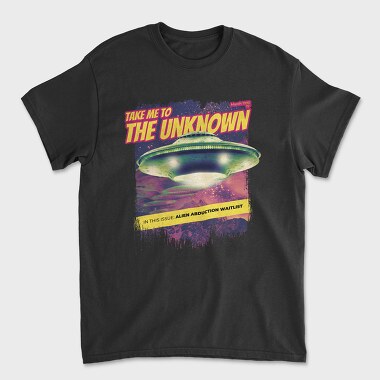 Alien Abduction Magazine Ovnis The Unknown, Tricou Barbati (Unisex)