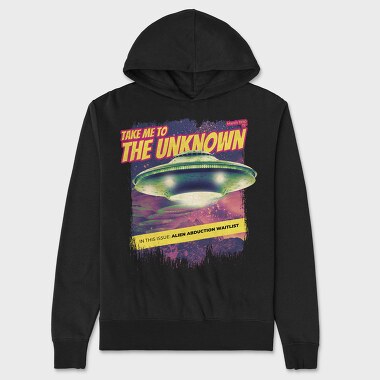Alien Abduction Magazine Ovnis The Unknown, Hanorac Oversize Barbati (Unisex)