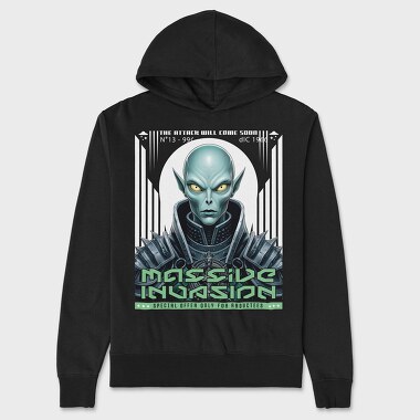 Alien Massive Invasion Trend, Hanorac Oversize Barbati (Unisex)