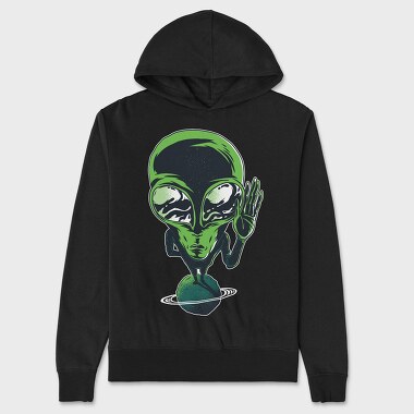 Alien On Planet, Hanorac Oversize Barbati (Unisex)