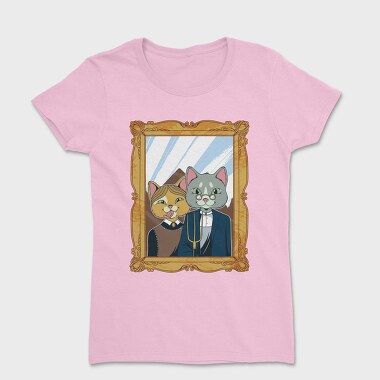 American Gothic Cat Farmer, Tricou Femei