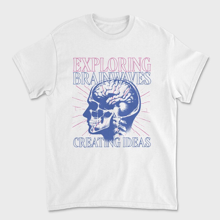 Anatomical Brainwaves Xray Head, Tricou Barbati (Unisex)