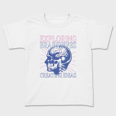 Anatomical Brainwaves Xray Head, Tricou Copii