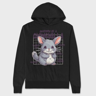 Anatomy Of A Chinchilla, Hanorac Oversize Barbati (Unisex)