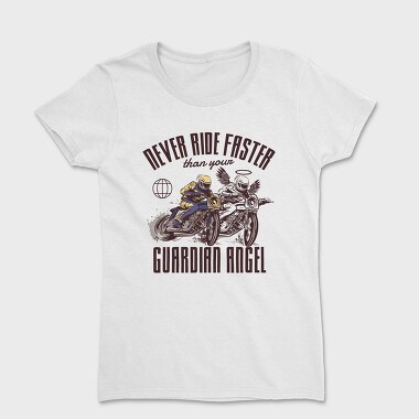 Angel Biker Ride Faster, Tricou Femei