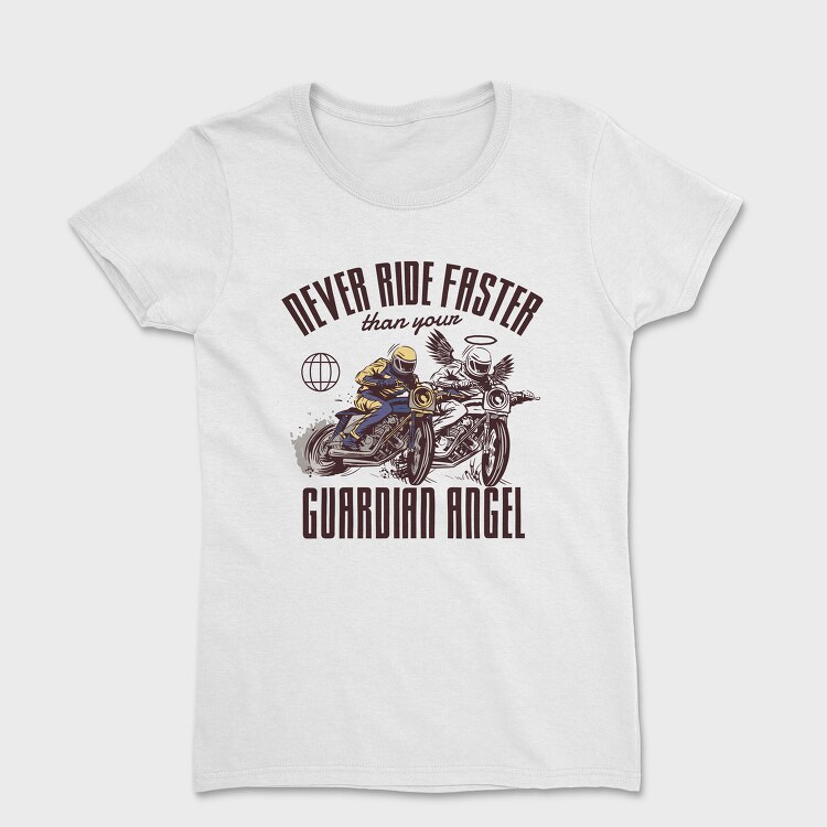 Angel Biker Ride Faster, Tricou Femei