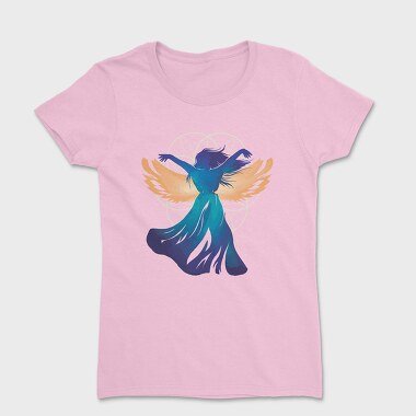 Angel Woman Fantasy Flower Of Life, Tricou Femei