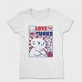 Angry Cat Anti Valentines Day Valentine, Tricou Femei
