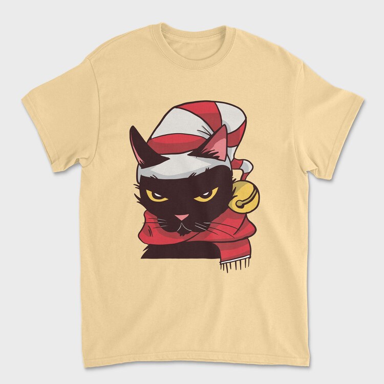 Angry Cat Christmas, Tricou Barbati (Unisex)