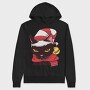 Angry Cat Christmas, Hanorac Oversize Barbati (Unisex)