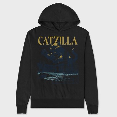 Catzilla Monster, Hanorac Oversize Barbati (Unisex)