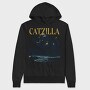 Catzilla Monster, Hanorac Oversize Barbati (Unisex)