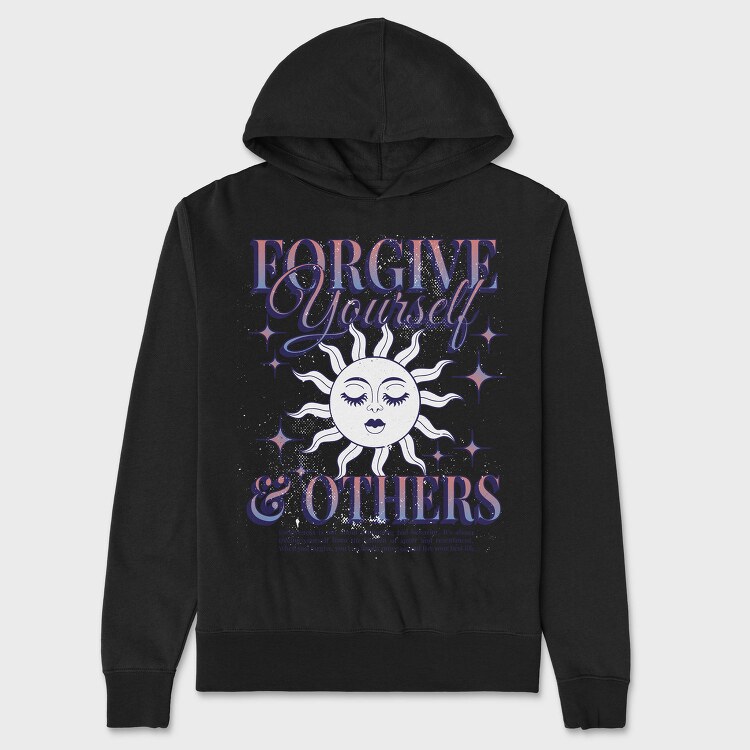 Celestial Forgiveness Quote Nc, Hanorac Oversize Barbati (Unisex)