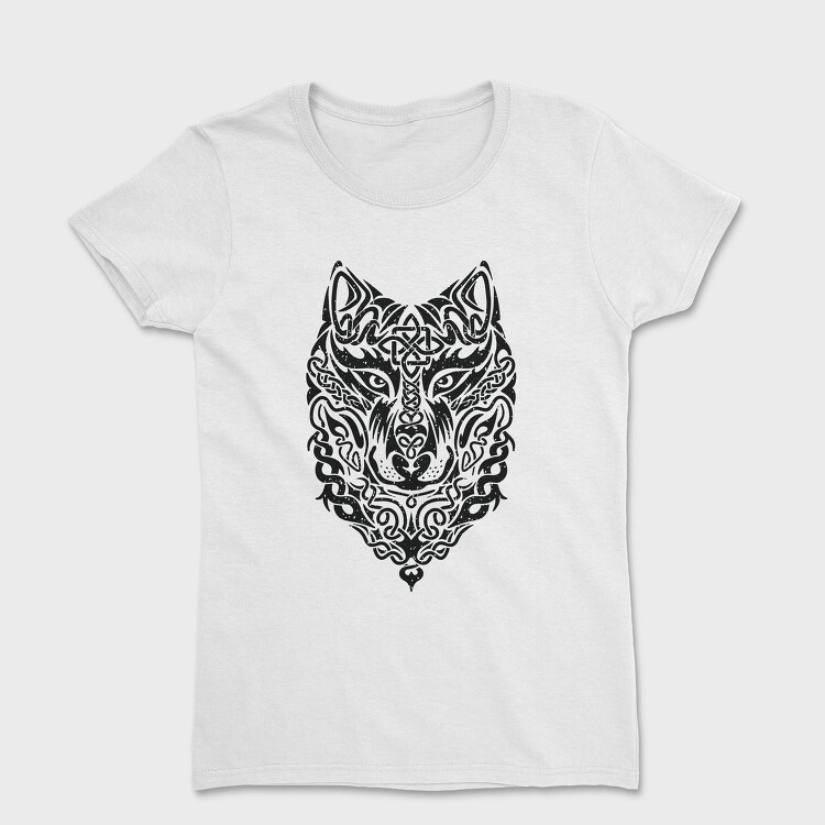 Celtic Tribal Wolf, Tricou Femei