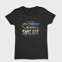 Colorful Artistic Quote Brush, Tricou Femei