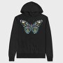 Colorful Butterfly, Hanorac Oversize Barbati (Unisex)